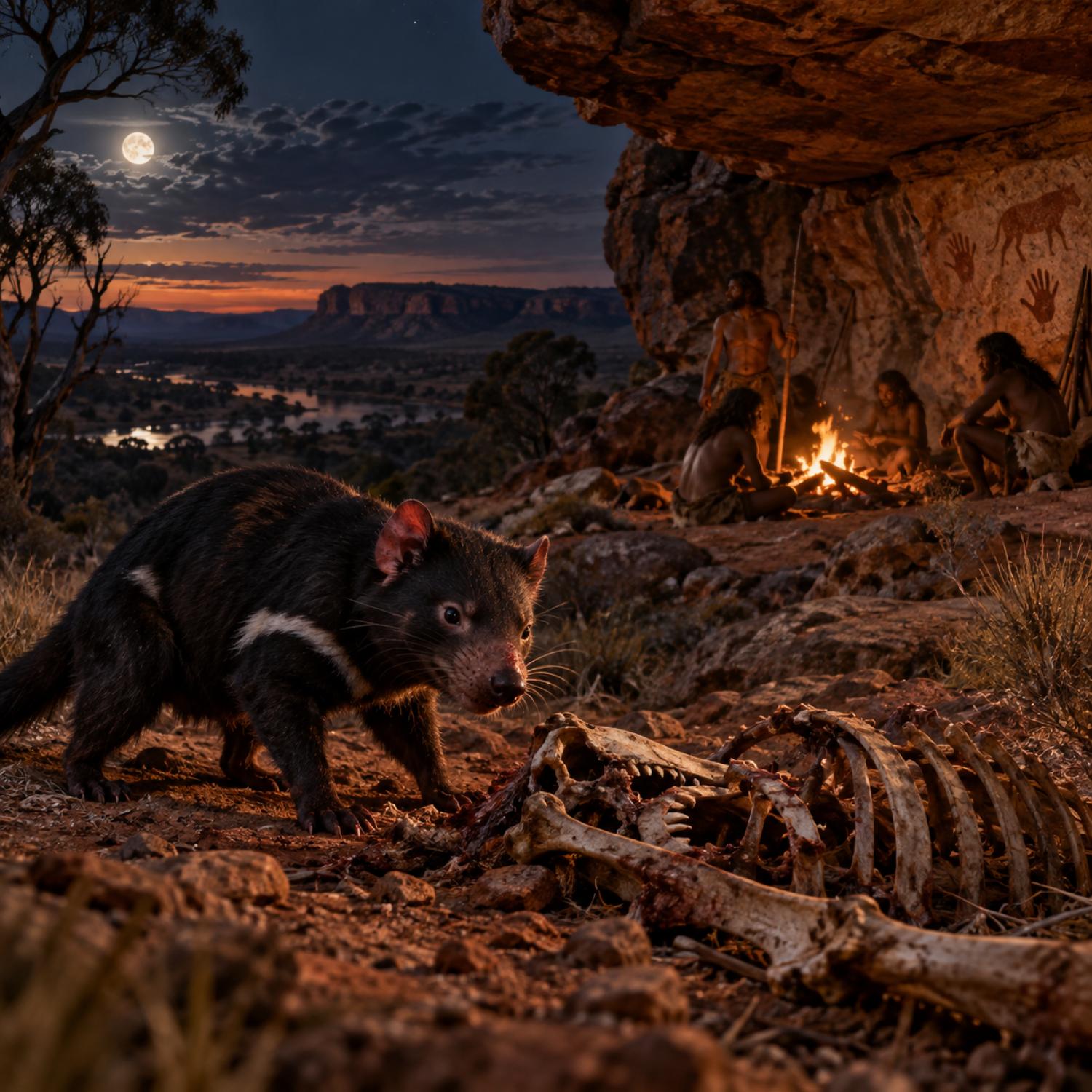 Cuando los demonios de Tasmania vivían junto a los humanos