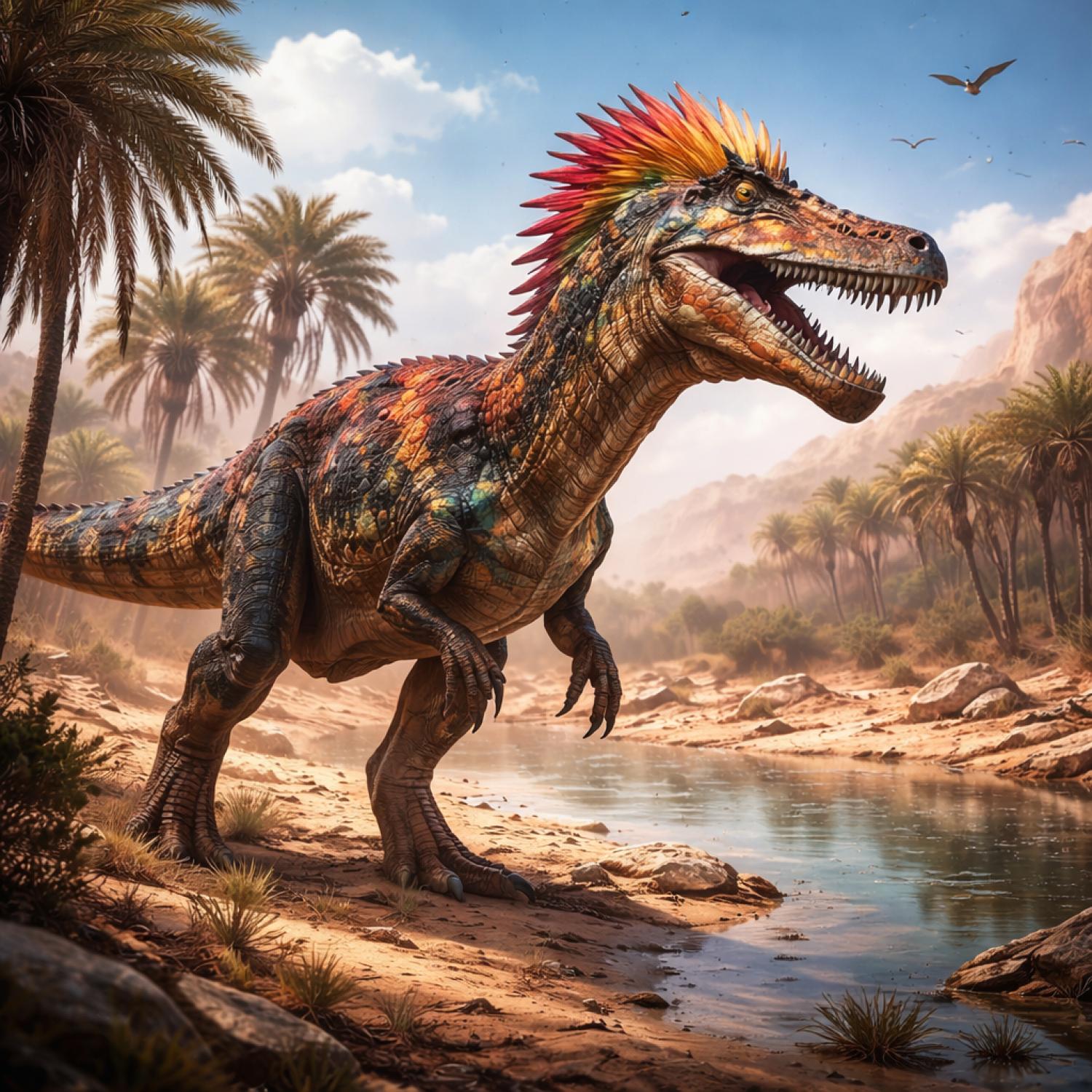 Descubren un dinosaurio de 13 metros con cresta en el antiguo Sahara verde